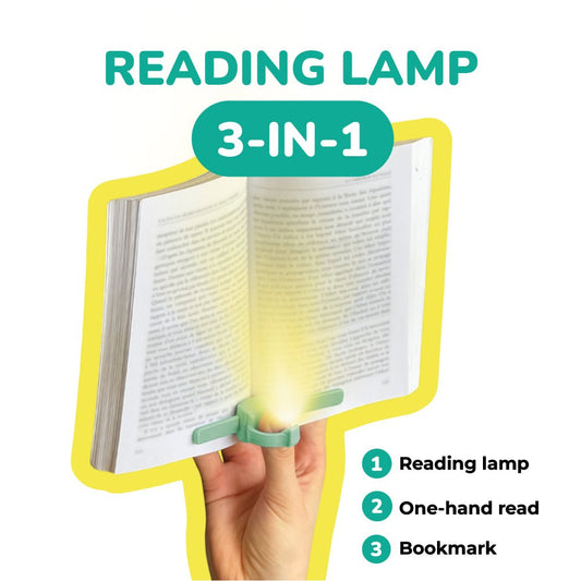 Lizia 3-in-1 Rechargeable Booklight Green - Book Accessories - Maison Pont