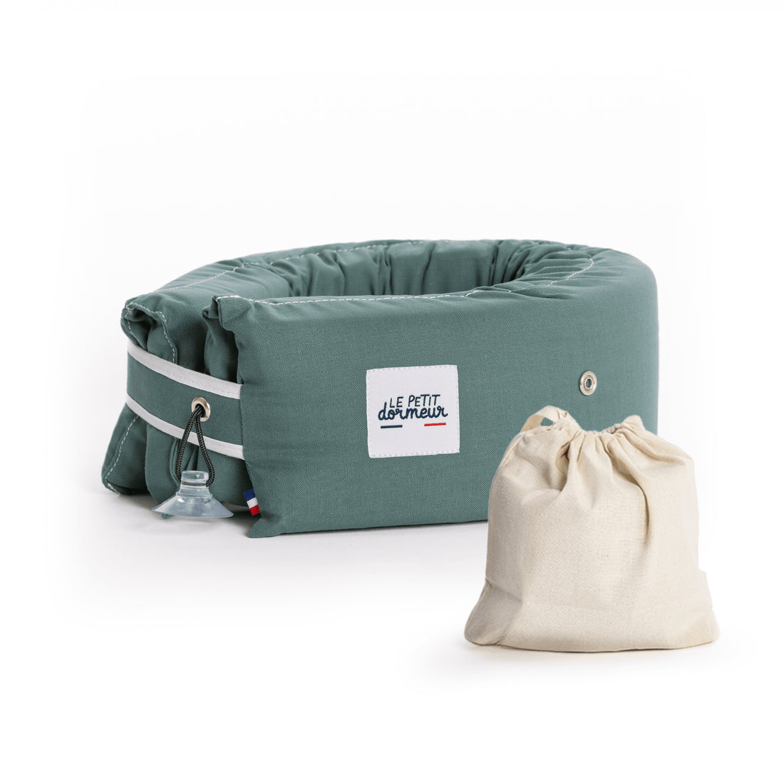 Le Petit Dormeur travel pillow and sleep mask bundle in Cotton Thyme