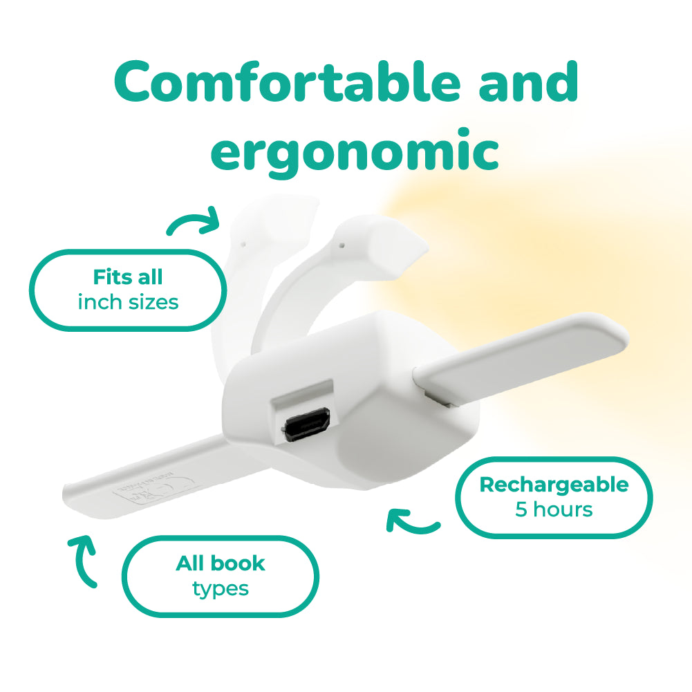 Lizia 3-in-1 Rechargeable Booklight White