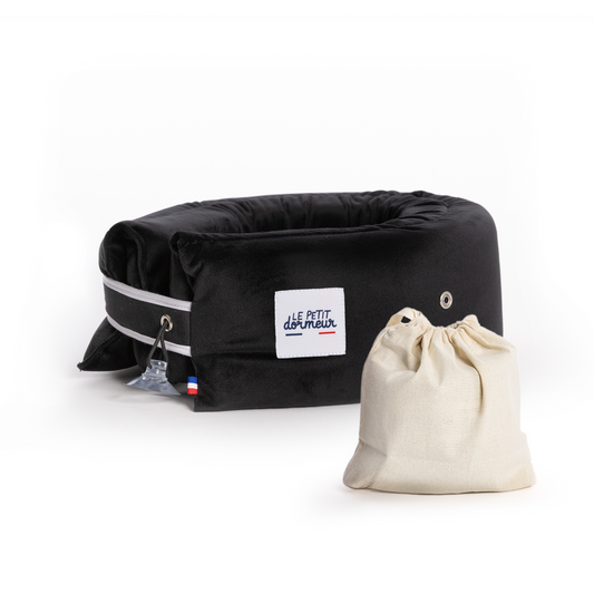 Le Petit Dormeur 3-in-1 Travel Pillow Velours Black