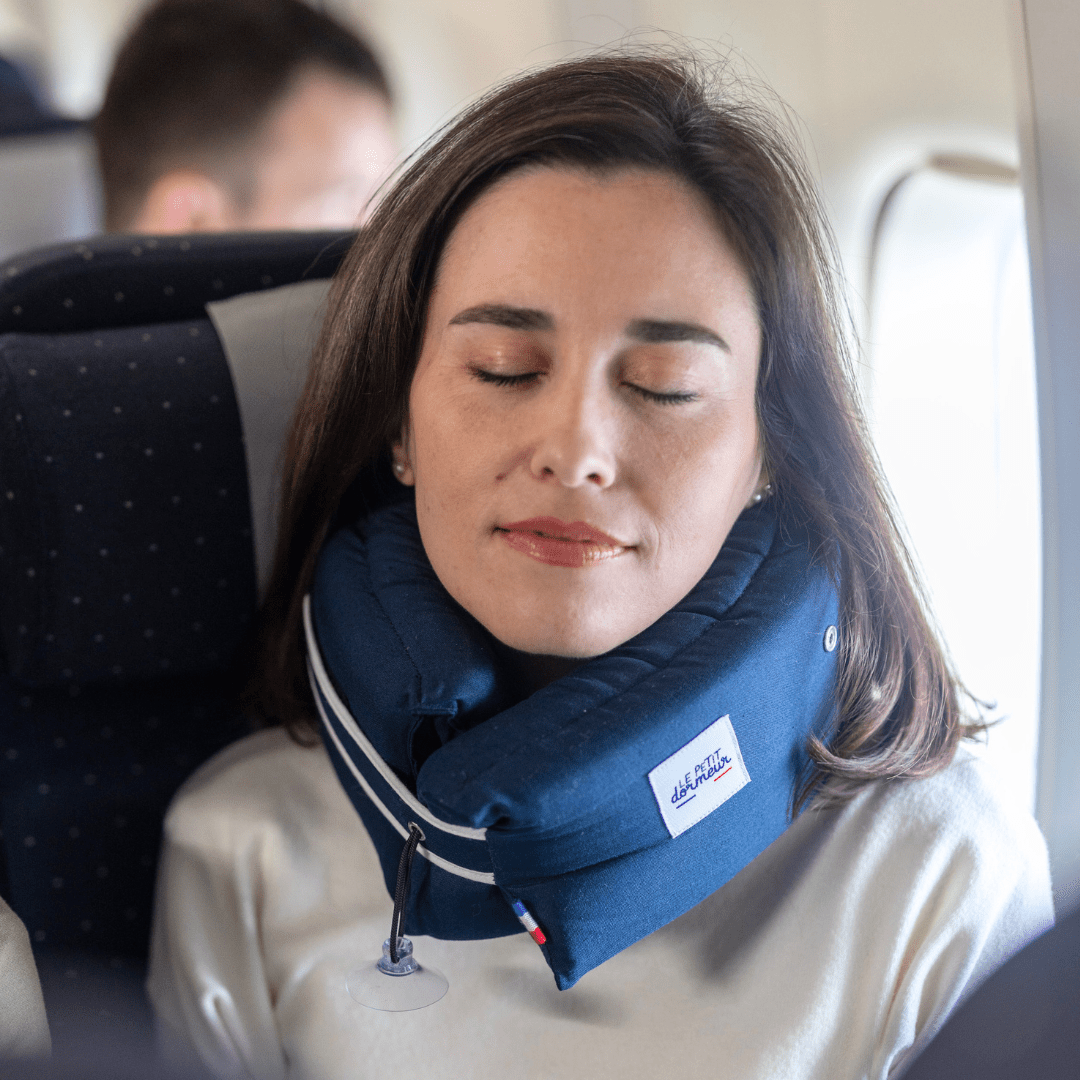 Le Petit Dormeur 3-in-1 Travel Pillow Cotton Navy - Maison Pont