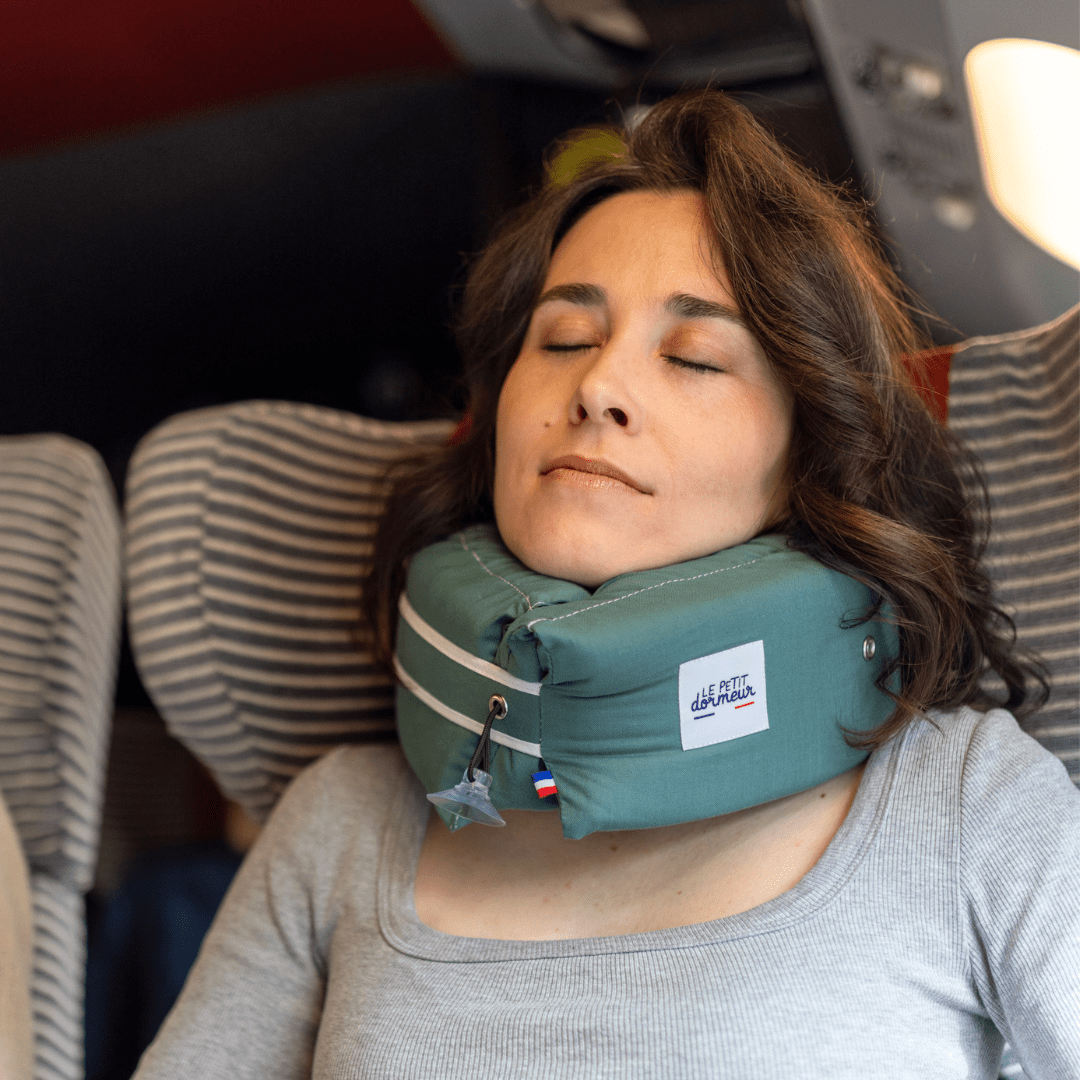 Le Petit Dormeur 3-in-1 Travel Pillow Cotton Thyme - Maison Pont