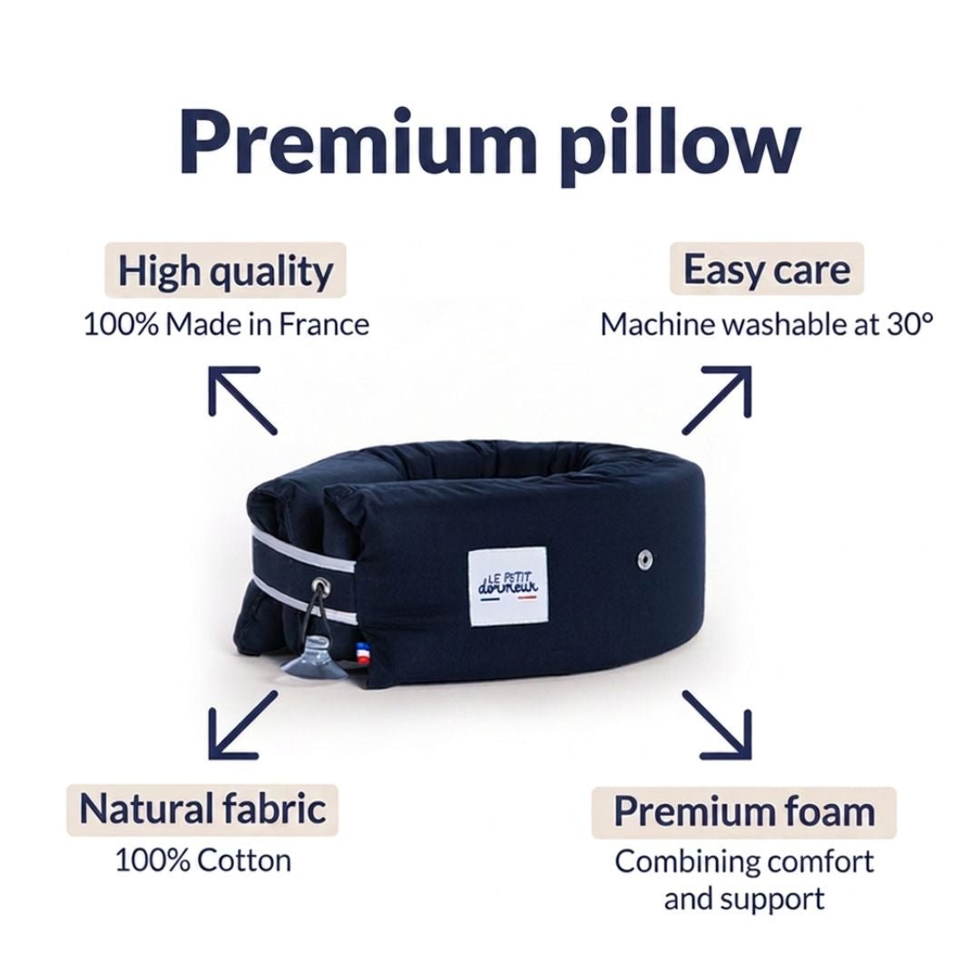 Le Petit Dormeur 3-in-1 Travel Pillow Velours Pink - Maison Pont