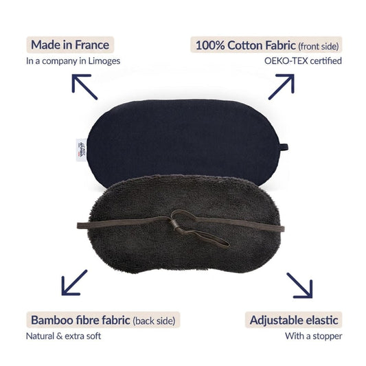 Le Petit Dormeur Sleep Mask Cotton Navy - Maison Pont