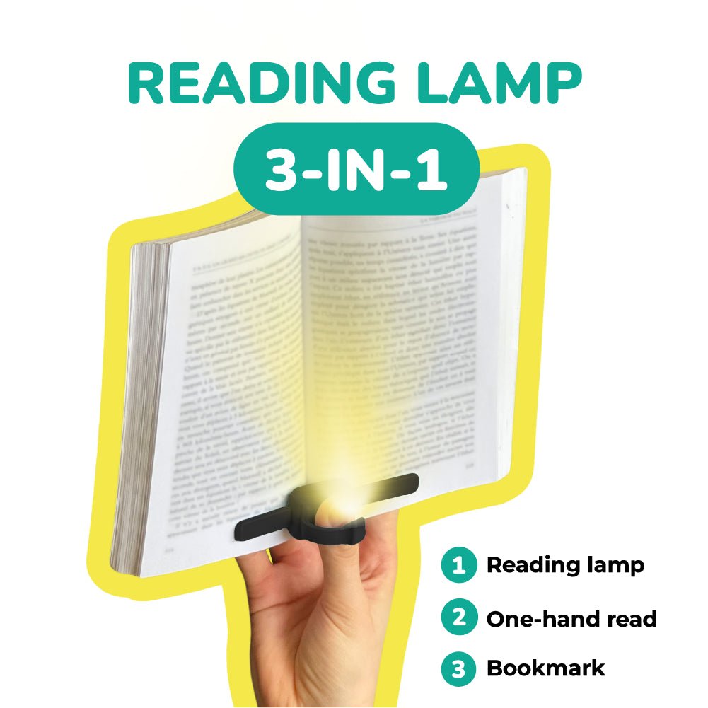 Lizia 3-in-1 Rechargeable Booklight Black - Book Accessories - Maison Pont