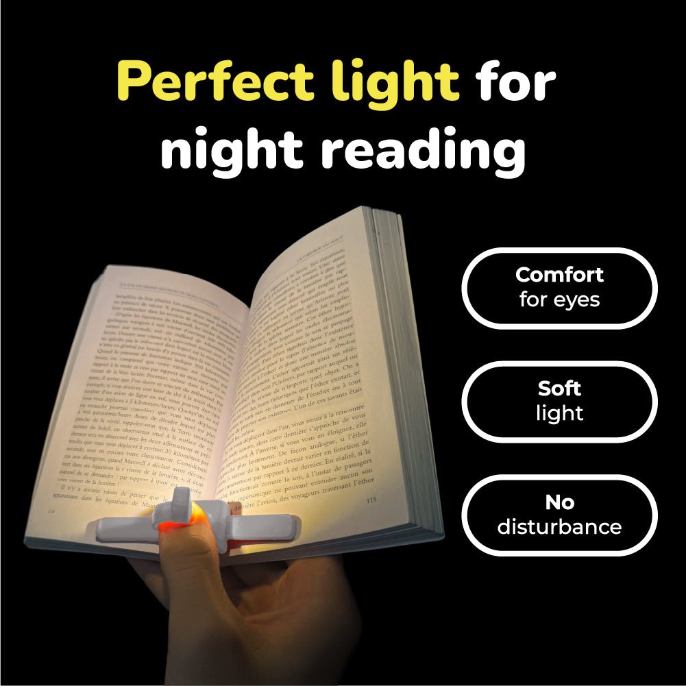 Lizia 3-in-1 Rechargeable Booklight Black - Book Accessories - Maison Pont