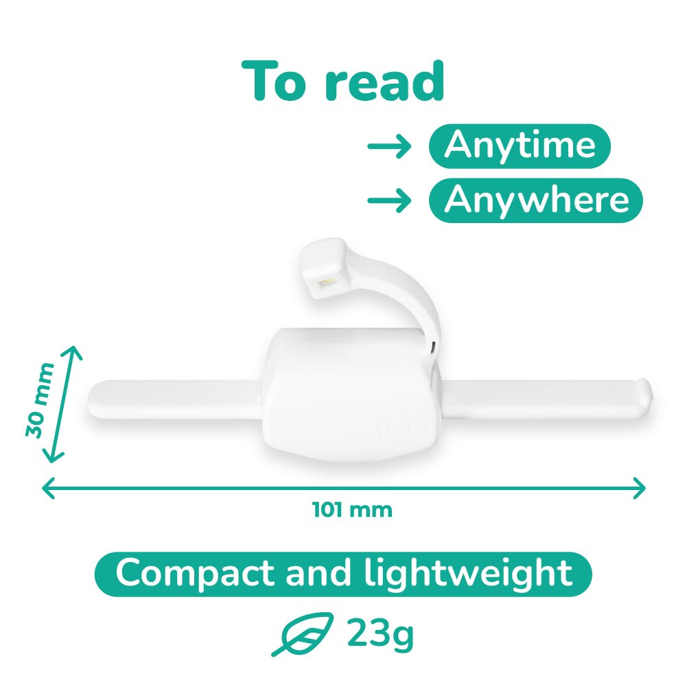 Lizia 3-in-1 Rechargeable Booklight White - Book Accessories - Maison Pont