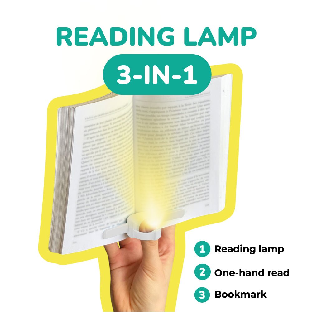 Lizia 3-in-1 Rechargeable Booklight White - Book Accessories - Maison Pont